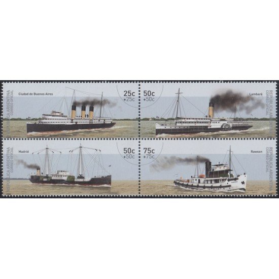 Argentina 2624/27 2006 Transporte fluvial de invierno Barcos Boat MNH Argentina 2624/27 2006 Transporte fluvial de invierno Barcos Boat MNH