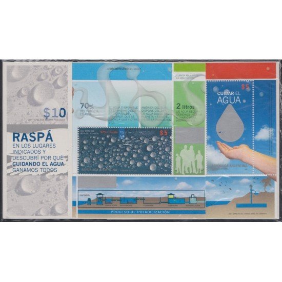 Argentina 2790/91 2009 Proteccion de desarrollo del agua en cartón MNH Argentina 2790/91 2009 Proteccion de desarrollo del agua en cartón MNH