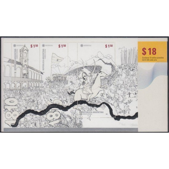 Argentina 2841/52 2010 Bicentenario de la Revolución de mayo de 1810 cartón MNH Argentina 2841/52 2010 Bicentenario de la Revolución de mayo de 1810 cartón MNH