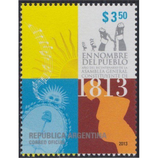 Argentina 2981 2013 200 Años de la Asamblea General Constitucional de 1813 MNH Argentina 2981 2013 200 Años de la Asamblea General Constitucional de 1813 MNH