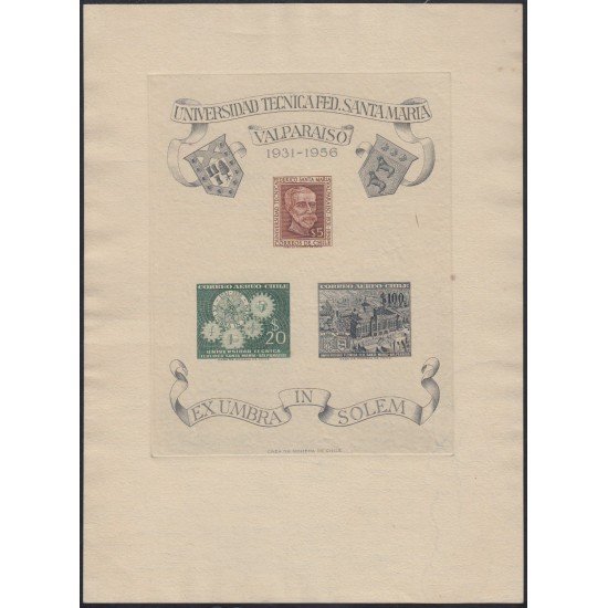 Chile HB 1B 1957 Universidad Técnica Santa María  MNH