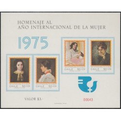Chile HB 22 1975 Homenaje Año Internacional de la Mujer MNH Chile HB 22 1975 Homenaje Año Internacional de la Mujer MNH