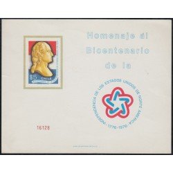 Chile HB 23 1976 Homenaje al Bicentenario de la Independencia de los EE.UU MNH Chile HB 23 1976 Homenaje al Bicentenario de la Independencia de los EE.UU MNH