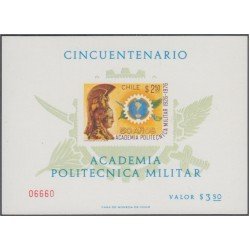 Chile HB 24 1976 50 Años de la Academia Militar Militar MNH Chile HB 24 1976 50 Años de la Academia Militar Militar MNH