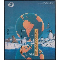 Chile HB 34 1989 Exposición Mundial de Sellos Washington DC MNH