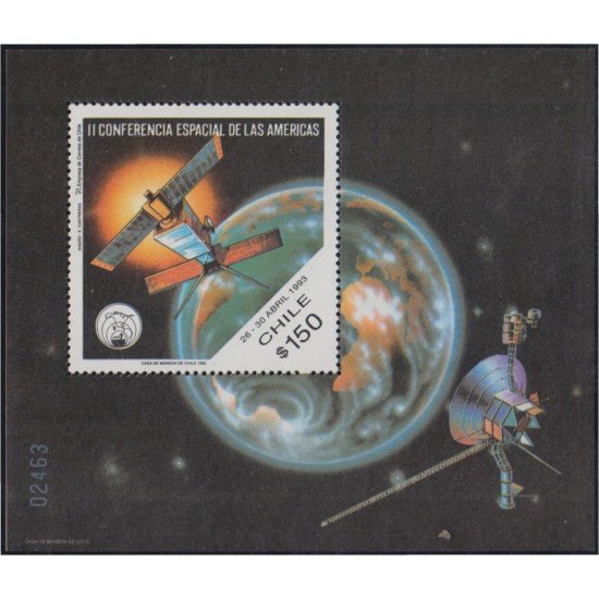 Chile HB 45 1993 II Conferencia Espacial de las Américas MNH Chile HB 45 1993 II Conferencia Espacial de las Américas MNH