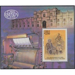 Chile HB 45A 1993 250 Aniversario de la Casa de la Moneda MNH Chile HB 45A 1993 250 Aniversario de la Casa de la Moneda MNH