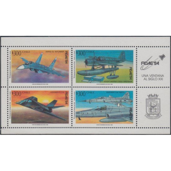 Chile HB 47 1994 FIDAE 94 Aviones Planes MNH Chile HB 47 1994 FIDAE 94 Aviones Planes MNH