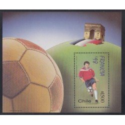 Chile HB 54 1998 Copa del Mundo de Fútbol en Francia MNH Chile HB 54 1998 Copa del Mundo de Fútbol en Francia MNH