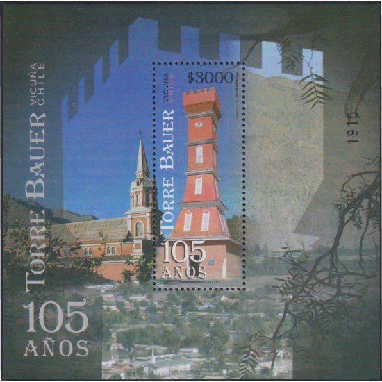 Chile HB 80 2010 105 Años Torre Bauer MNH Chile HB 80 2010 105 Años Torre Bauer MNH