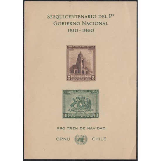 Chile HB 580a/81a 1960 150 Años el 1º Gobierno Nacional MNH Chile HB 580a/81a 1960 150 Años el 1º Gobierno Nacional MNH