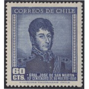 Chile 229 1949 Centenario de la Muerte del General San Martín MH