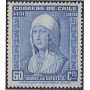 Chile 230 1952 V Centenario del Nacimiento de Isabel La Católica MH