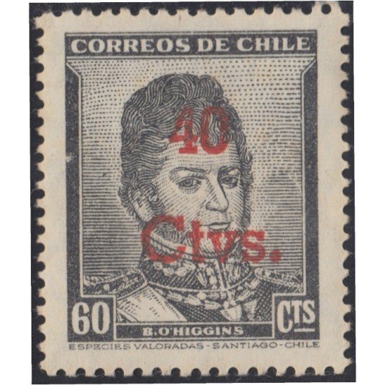 Chile 231 1952 Timbres postales de 1948 B.O.Higgins MNH Chile 231 1952 Timbres postales de 1948 B.O.Higgins MNH