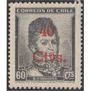 Chile 231 1952 Timbres postales de 1948 B.O.Higgins MH