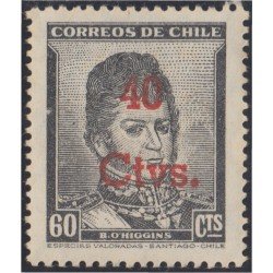 Chile 231 1952 Timbres postales de 1948 B.O.Higgins MH Chile 231 1952 Timbres postales de 1948 B.O.Higgins MH