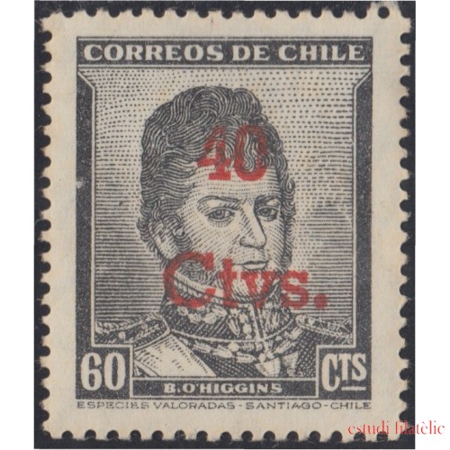 Chile 231 1952 Timbres postales de 1948 B.O.Higgins MH