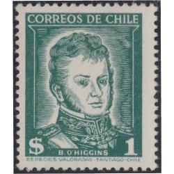 Chile 232 1952 Serie corriente B.O.Higgins MH Chile 232 1952 Serie corriente B.O.Higgins MH