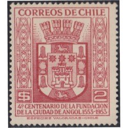Chile 246 1954 4º Centenario de la Villa de Angola MNH Chile 246 1954 4º Centenario de la Villa de Angola MNH