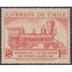 Chile 247 1954 Centenario del 1º Ferrocarril de Sudamérica MNH Chile 247 1954 Centenario del 1º Ferrocarril de Sudamérica MNH
