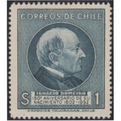 Chile 248 1954 150 Años del nacimiento de Ignacio Domeyko MNH Chile 248 1954 150 Años del nacimiento de Ignacio Domeyko MNH