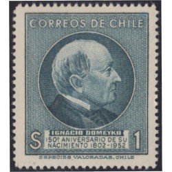 Chile 248 1954 150 Años del nacimiento de Ignacio Domeyko MH Chile 248 1954 150 Años del nacimiento de Ignacio Domeyko MH