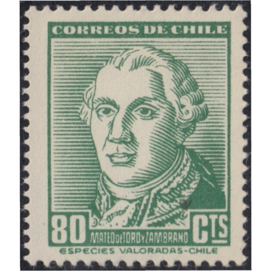 Chile 250 1954 Mateo del Toro Zambrano MNH Chile 250 1954 Mateo del Toro Zambrano MNH