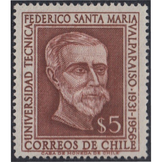 Chile 266 1957 Federico Santa María MH Chile 266 1957 Federico Santa María MH