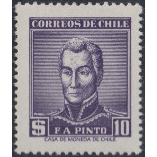Chile 270 1958 General F.A Pinto MH Chile 270 1958 General F.A Pinto MH