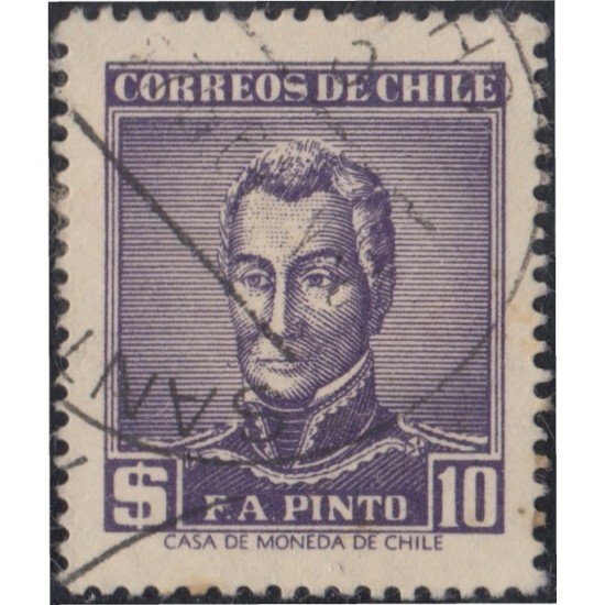 Chile 270 1958 General F.A Pinto usado Chile 270 1958 General F.A Pinto usado