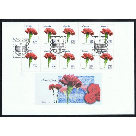 España 4212H 2006 matasello XXXVIII Feria Nacional del Sello 2006 Clavel flora