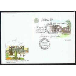 España 2814 1985 HB Exfilna 1985 con matasello Expo Filatélica Nacional España 2814 1985 HB Exfilna 1985 con matasello Expo Filatélica Nacional