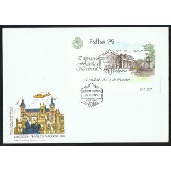 España 2814 1985 HB Exfilna 1985 con matasello Correo Aéreo Expo Filatélica Nacional España 2814 1985 HB Exfilna 1985 con matasello Correo Aéreo Expo Filatélica Nacional