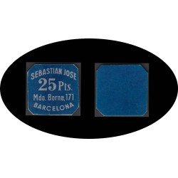 Cooperativa Sebastian Jose Mdo. Borne, 171 Barcelona 25 pesetas Cooperativa Sebastian Jose Mdo. Borne, 171 Barcelona 25 pesetas