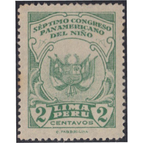 Perú 240 1930 6º Congreso panamericano del niño en Lima MNH Perú 240 1930 6º Congreso panamericano del niño en Lima MNH