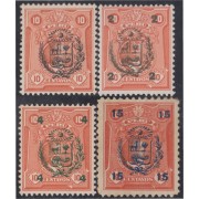 Perú 244/47 1930 Tipo hh héliogravé MNH Perú 244/47 1930 Tipo hh héliogravé MNH