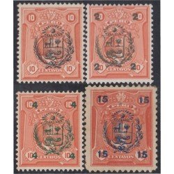 Perú 244/47 1930 Tipo hh héliogravé MH Perú 244/47 1930 Tipo hh héliogravé MH