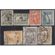 Perú 259/63A 1931/32 Serie antigua usados Perú 259/63A 1931/32 Serie antigua usados
