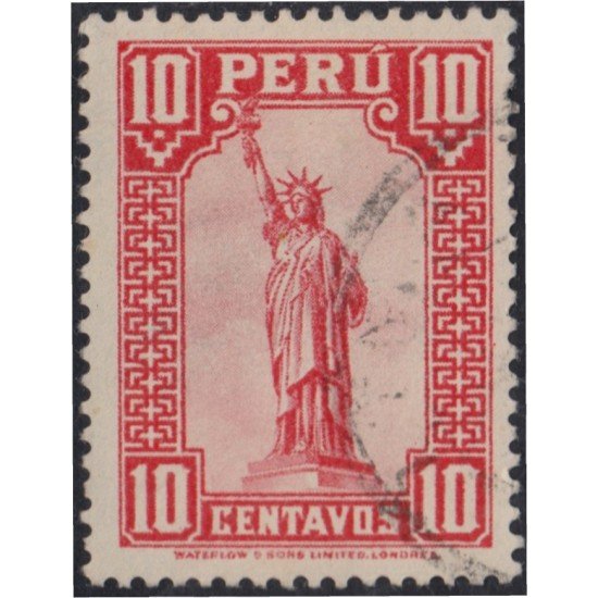Perú 294 1933 Estatua de la Libertad Nueva York usados Perú 294 1933 Estatua de la Libertad Nueva York usados