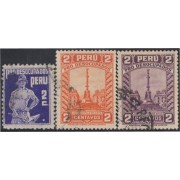 Perú 295/96A 1934/35 Pro Desocupados usados Perú 295/96A 1934/35 Pro Desocupados usados
