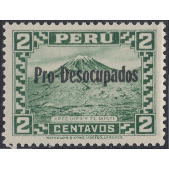 Perú 297 1934 Pro Desocupados MNH Perú 297 1934 Pro Desocupados MNH