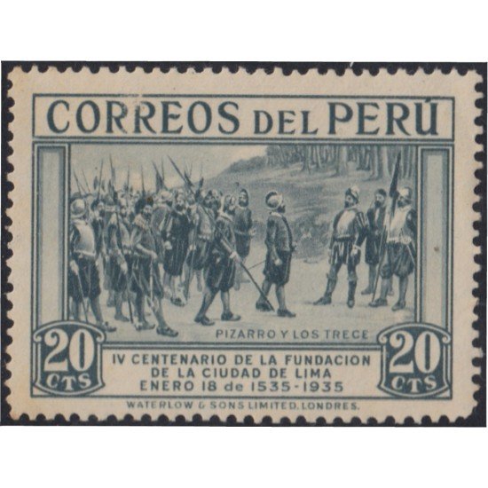 Perú 307 1935 4º Centenario de la Villa de Lima MNH Perú 307 1935 4º Centenario de la Villa de Lima MNH