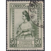 Perú 308 1935 4º Centenario de la Villa de Lima usado Perú 308 1935 4º Centenario de la Villa de Lima usado