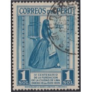 Perú 309 1935 4º Centenario de la Villa de Lima usados Perú 309 1935 4º Centenario de la Villa de Lima usados