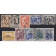 Perú 335/44 1936/37 Serie antigua usados Perú 335/44 1936/37 Serie antigua usados