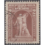 Perú 355 1938 Pro Desocupados usados Perú 355 1938 Pro Desocupados usados