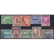 Perú 356/65 1938 Serie antigua usados Perú 356/65 1938 Serie antigua usados
