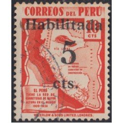 Perú 369 1938 Carreteras del Perú usados Perú 369 1938 Carreteras del Perú usados