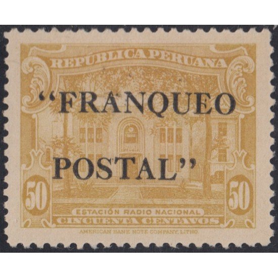 Perú 370 1941/42 Estación Radio Nacional Usado Perú 370 1941/42 Estación Radio Nacional Usado