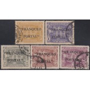 Perú 370/74 1941/42 Estación Radio Nacional usados Perú 370/74 1941/42 Estación Radio Nacional usados